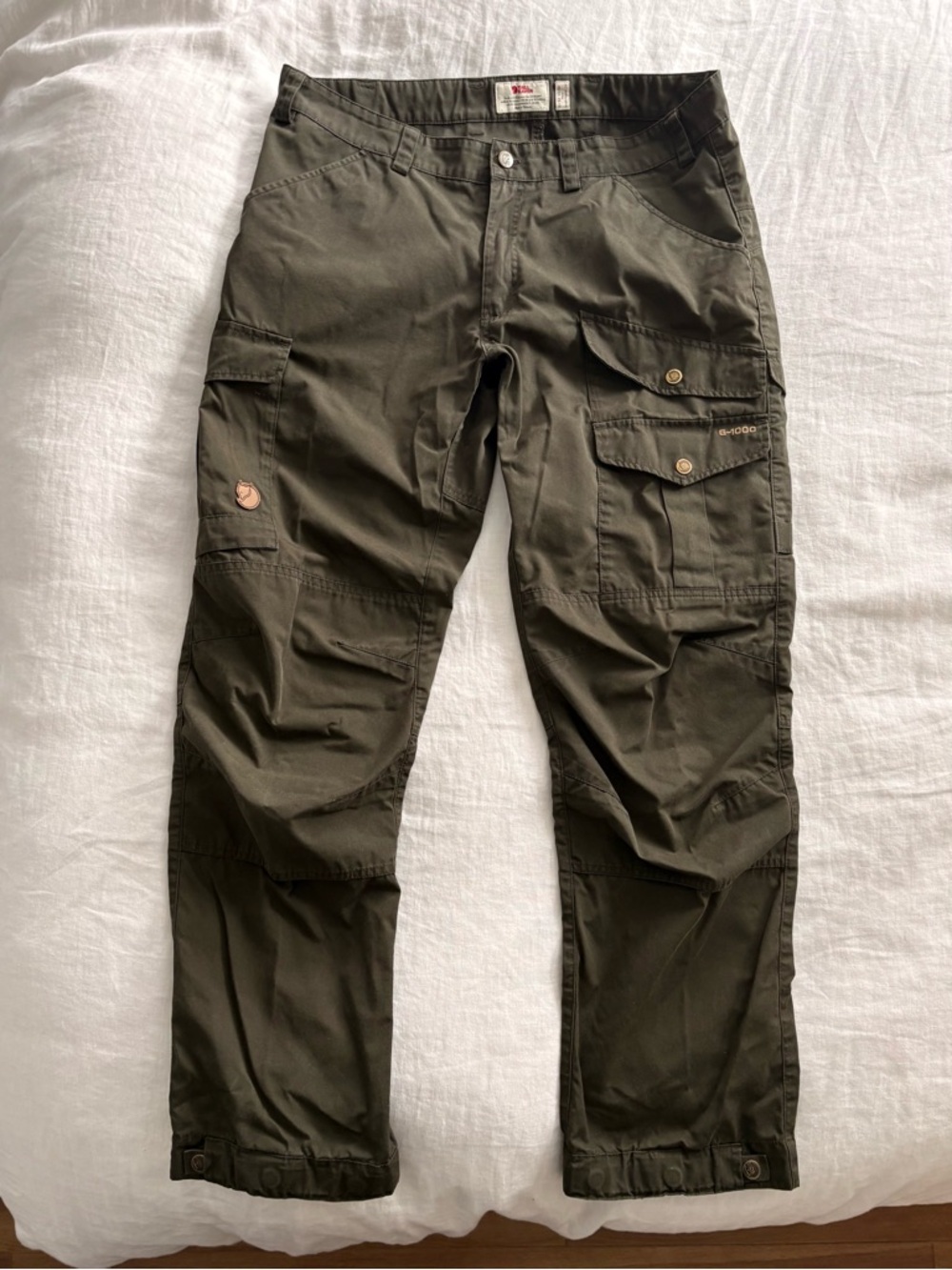 Men’s Fjällräven Vidda Pro trousers pants Deep Forest EU52 US36 regular 32” one